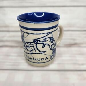 Bermuda Island Vintage Coffee Mug Souveinir Coastal Nautical